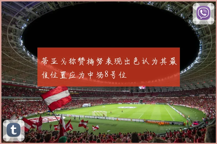 蒂亚戈称赞梅努表现出色认为其最佳位置应为中场8号位